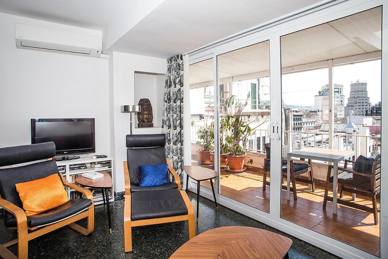 The Gran Via Penthouse Lejlighed Barcelona Eksteriør billede